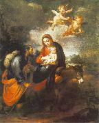 MURILLO, Bartolome Esteban, Flight into Egypt sg